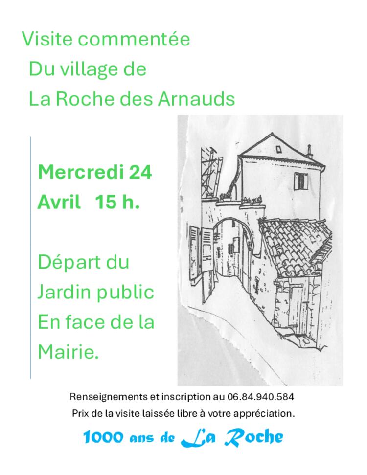Visites de La Roche des Arnauds