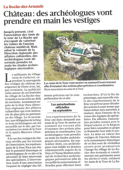 Château les archéologues vont prendre en main les vestiges Château les archéologues vont prendre en main les vestiges