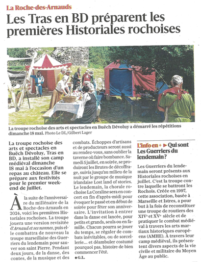 Les TRAS en BD préparent les premières Hostoriales rochoises Les TRAS en BD préparent les premières Hostoriales rochoises